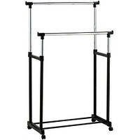 Телескопическая стойка-вешалка для одежды и обуви Double Pole Clothes Horse 340 LR R_6833