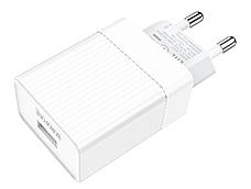 Зарядний пристрій (швидка зарядка) для телефону Borofone BA47A Quick Charge 3.0 18 W Білий, фото 6