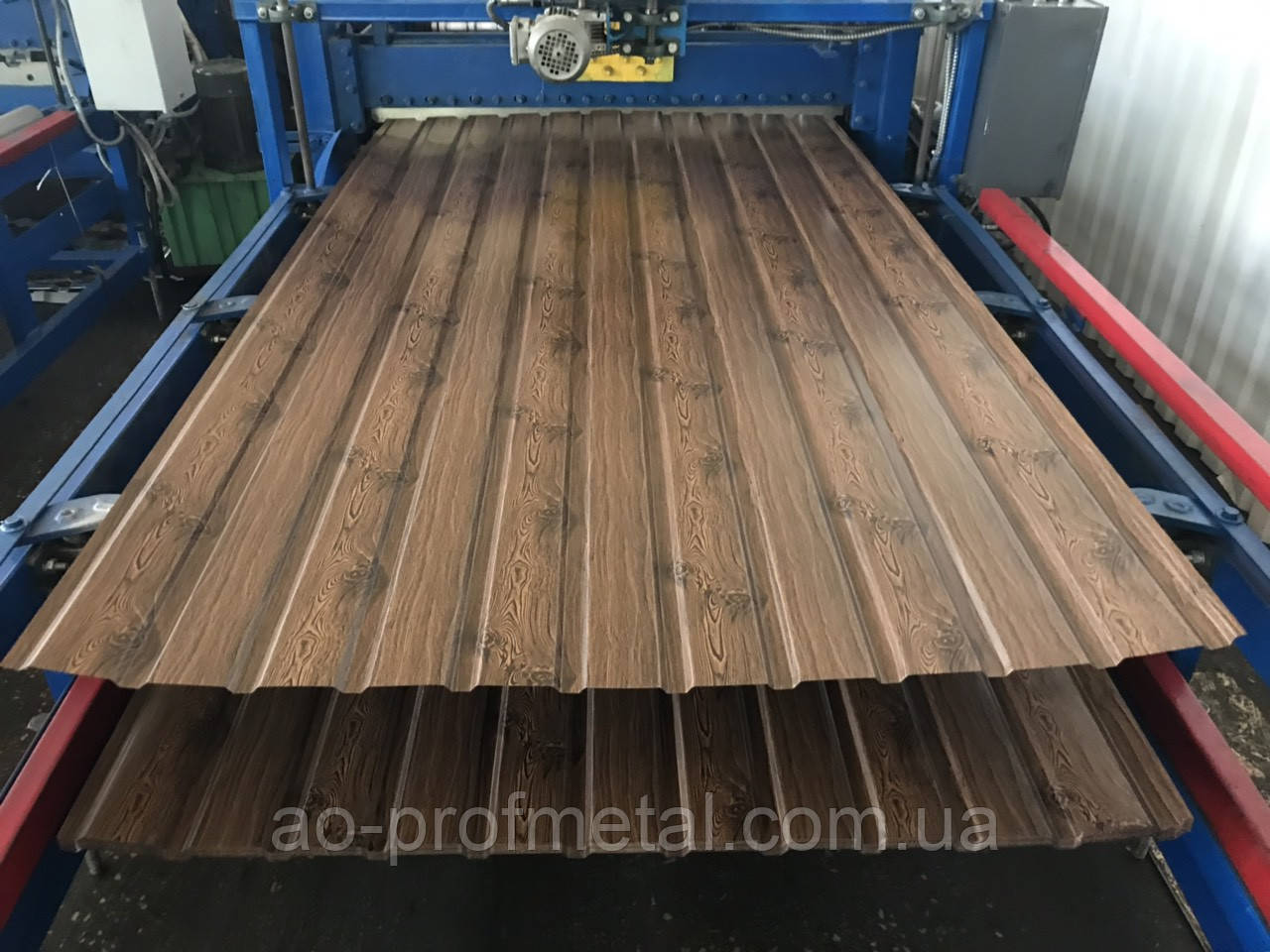 Профнастил під дерево Ольха 3Д, Металопрофіль під дерево з малюнком Вільха, Профлист Вільха., фото 1