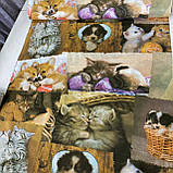 Преміум бязь з котиками та собачками, ш. 150 см, фото 4