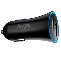 Hoco UC204 2USB/ 2,4A LED Black (без кабеля)
