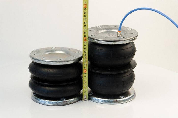 Пневмоподвеска на Fiat Ducato пневмоподушки пневморессоры один контур ...