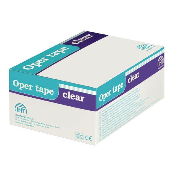 Oper Tape Clear 1,25см х 5м - Мікроперфорована прозора хірургічна стрічка на поліет. основі