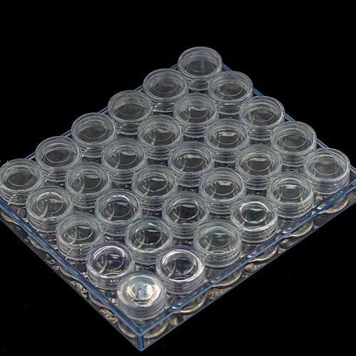 Баночки 10 г прозорі в контейнері, 30 шт./пач.