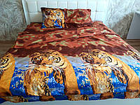 3D Двуспальное постельное белье "Ranforce" - Тигры в пустыне