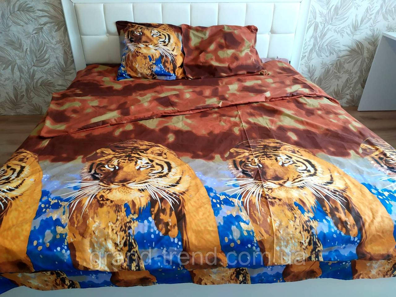 3D Двуспальное постельное белье "Ranforce" - Тигры в пустыне - фото 1 - id-p612534244