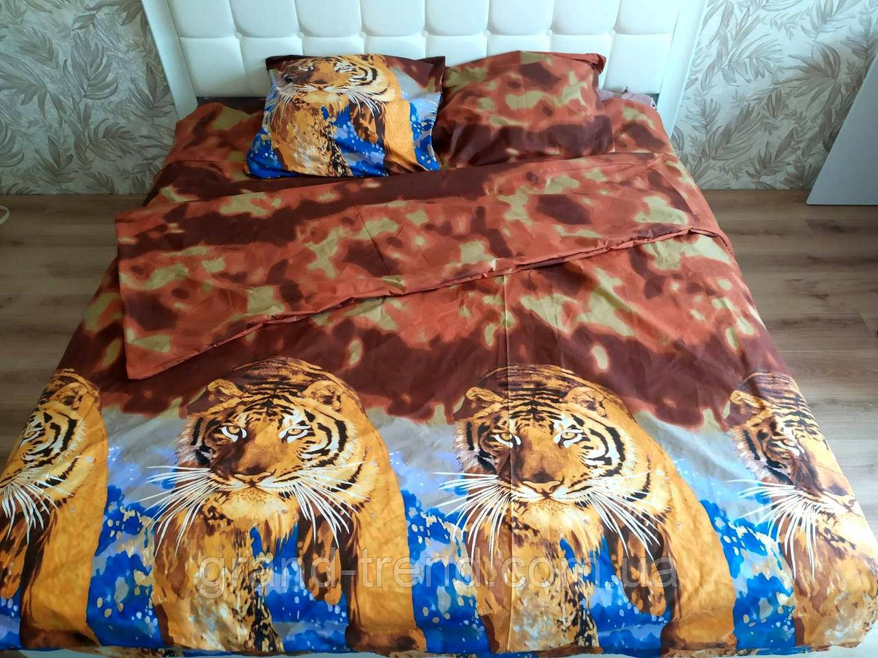 3D Двуспальное постельное белье "Ranforce" - Тигры - фото 1 - id-p632460078