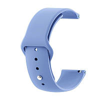 Ремешок силиконовый для часов 20 мм Sport design голубой
