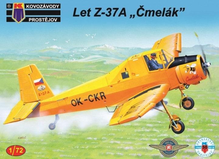Пластикова модель 1/72 Kovozavody Prostejov 0103 Чехословацький літак Zlin Z-37A „Čmelák“, фото 1