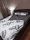 Двоспальний комплект постільної білизни сатин люкс на блискавці натуральна 100% бавовна Приємний Міцний, фото 3