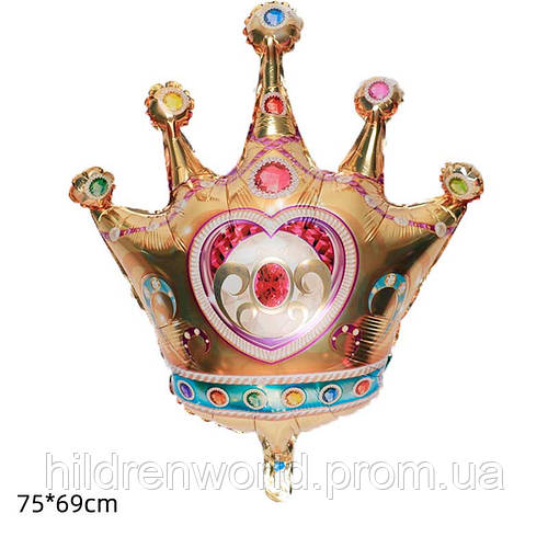 Купить Фольгированный шар фигурный Корона золотая, цена 70 ₴ — Prom.ua ...