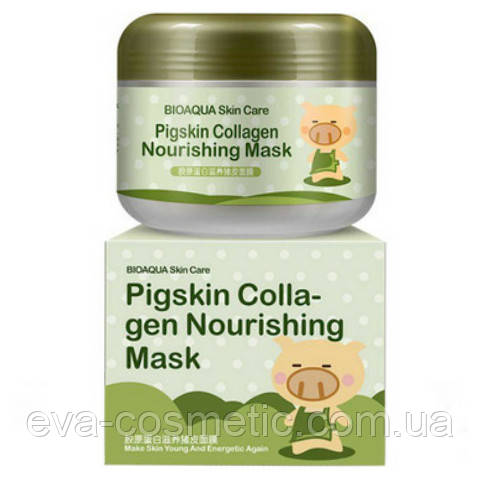 Питательная ночная коллагеновая маска для лица Bioaqua Collagen Moisturizing Mask, 100 гр - фото 1 - id-p1374723563