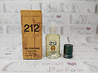 Оригинальные масляные духи мужские Carolina Herrera 212 MEN (Каролина Эррера 212 Мэн) 12 мл