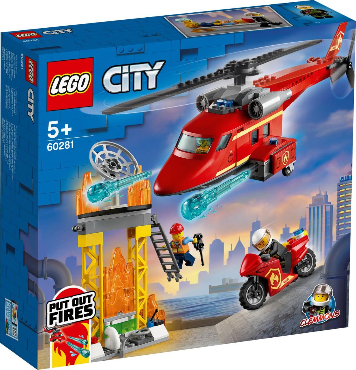 Lego City Рятувальний пожежний вертоліт Лего Сіті 60281