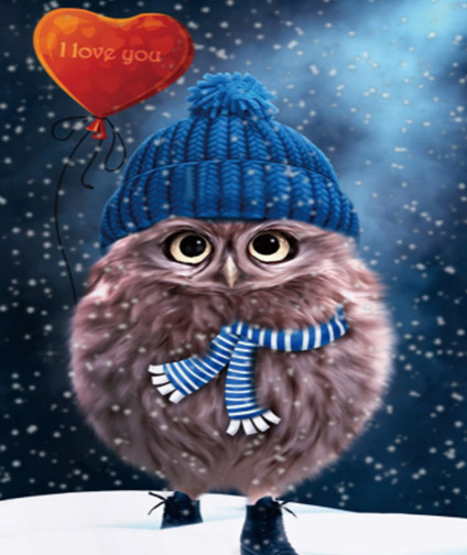 Алмазна мозаїка I love you 30*40 см з рамкою 41 *31*25 см (H8110)