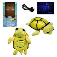 Ночник детский на батарейках и USB кабель "Мягкая Черепаха" ML88-6, Детские светильники, ночники