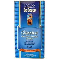 Оливкова олія Де Чекко в залізній банці De Cecco Classico Extra Virgin 5 л