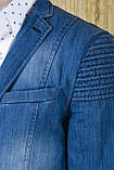 Чоловічий піджак джинсовий, фото 2