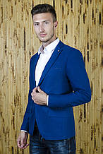 Чоловічий піджак яскраво-синій