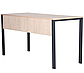 Стіл комп'ютерний Pluto (1200х600х750) Дуб Ендгрейн/Чорний графіт, фото 4