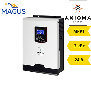 Автономний інвертор Axioma ISMPPT 3000 (3 кВт 24В 1 фазний MPPT), фото 2