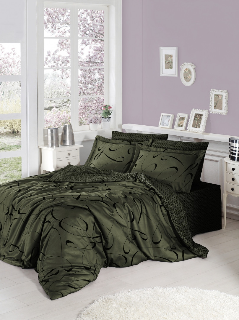Білизна постільна білизна First Choice SATIN "Calisto Haki" S 51