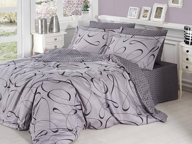 Білизна постільна білизна First Choice SATIN "Calisto Gri" S 76, фото 1