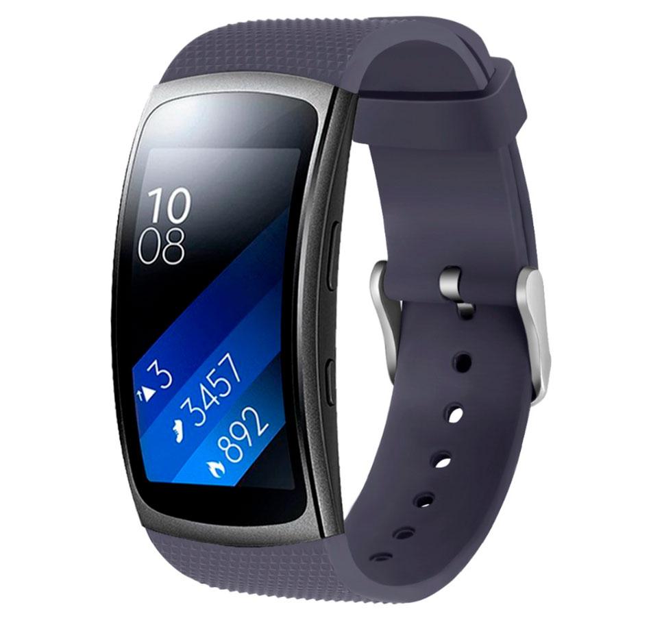 Силіконовий ремінець Primo Classic для Samsung Gear Fit 2 / Fit 2 Pro (SM-R360 / R365) - Grey Shape