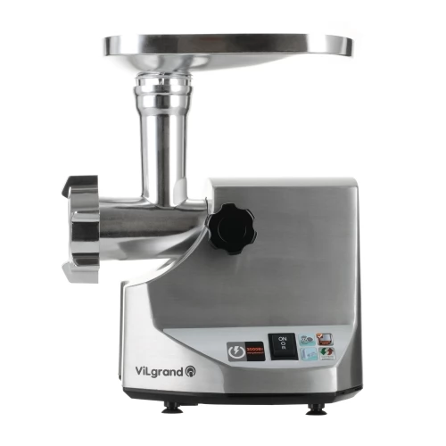 М'ясорубка електрична Vilgrand V304-SMG з реверсом потужністю 3000 Вт, фото 1