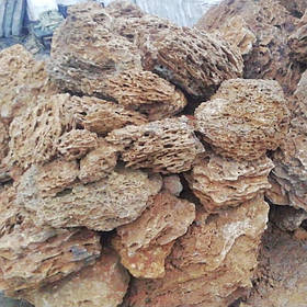 Валун "Ракушняк" для ландшафтного дизайну та клумб