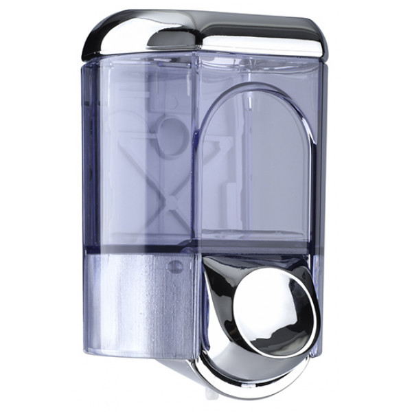 Дозатор рідкого мила пластик хром 0,35 л