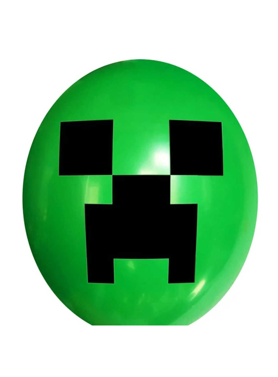Куля 12" (30 см) Minecraft Creeper / Майнкрафт Кріпер дарк грин