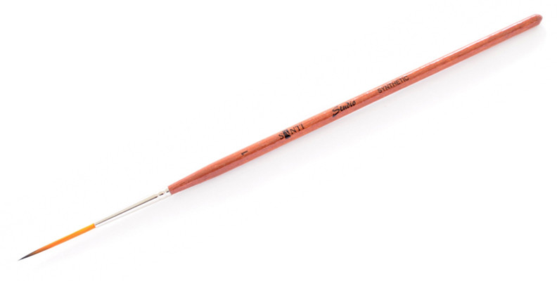 Пензлик художній синтетичний Santi Studio лайнер №1 коротка ручка 310541