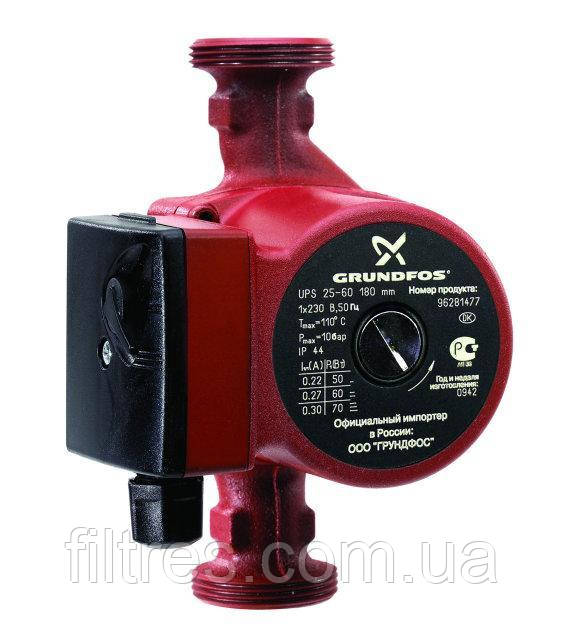 Циркуляційні насоси для опалення 25/60 180 (Grundfos), фото 1