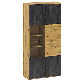 Пенал вітрина H 1В 1Д модульної системи Eridan Blonski