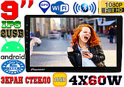Автомагнітола Pioneer X9116, екран 9", GPS, Android11, 2DIN 2/32 GB,2USB,WIFI, FM, BT КОРЕЯ!