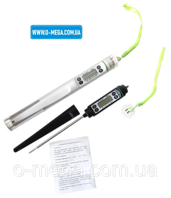 Градусник зі щупом голкою TP-500 чорний, фото 1