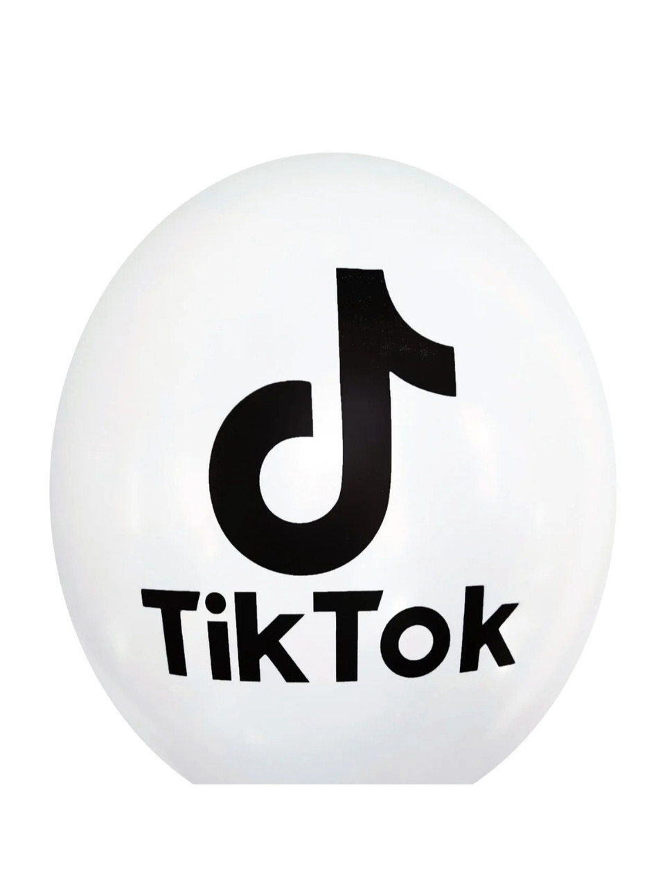 Куля 12" (30 см) TikTok / ТікТок на білому