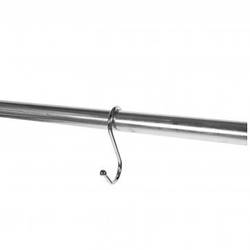 Хромований гачок для труби d25 S-подібний