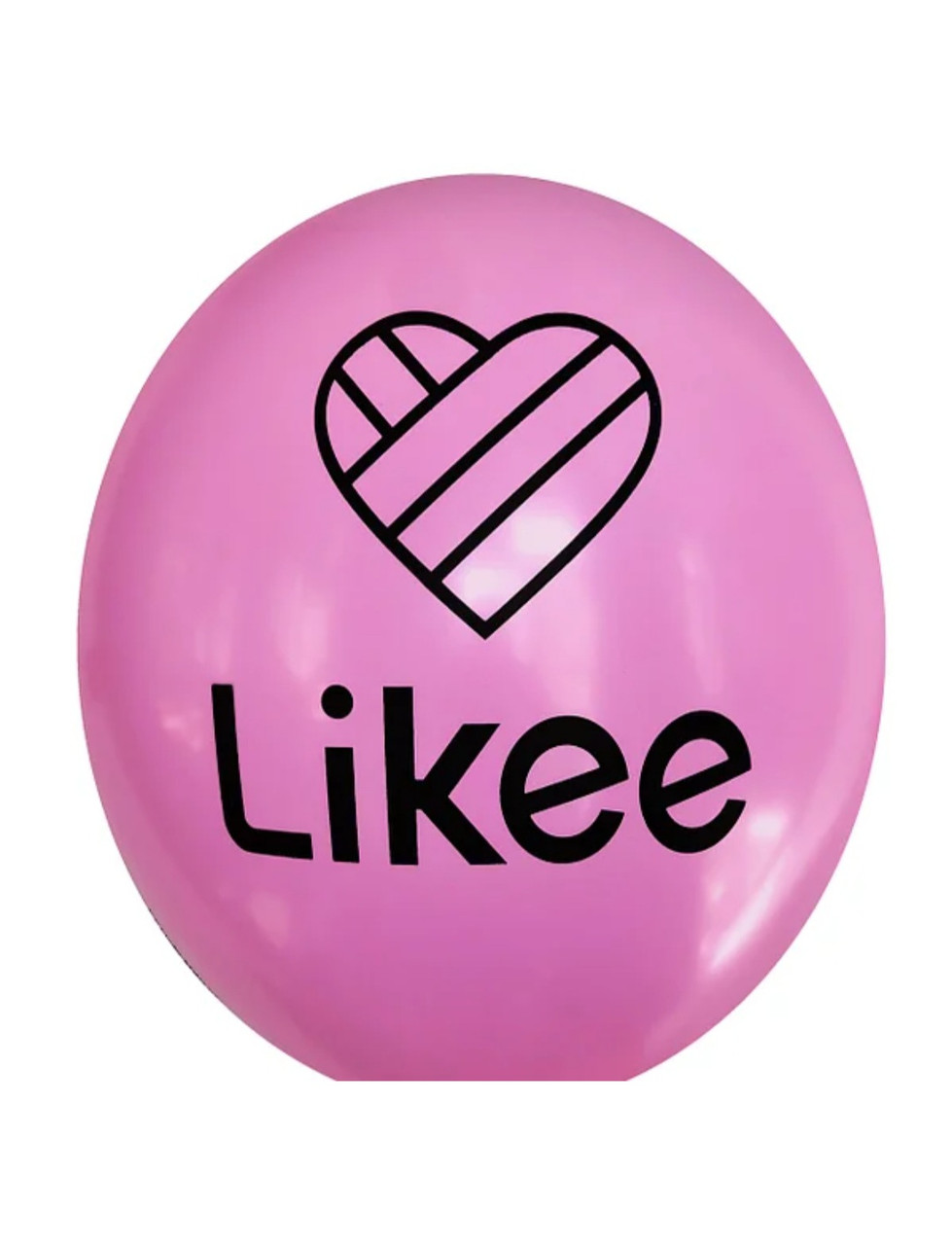 Куля 12" (30 см) Likee / Лайк на рожевому