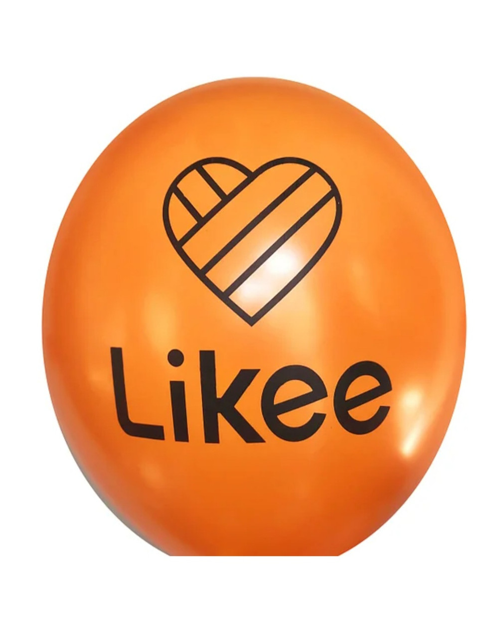 Куля 12" (30 см) Likee / Лайк на оранжевому