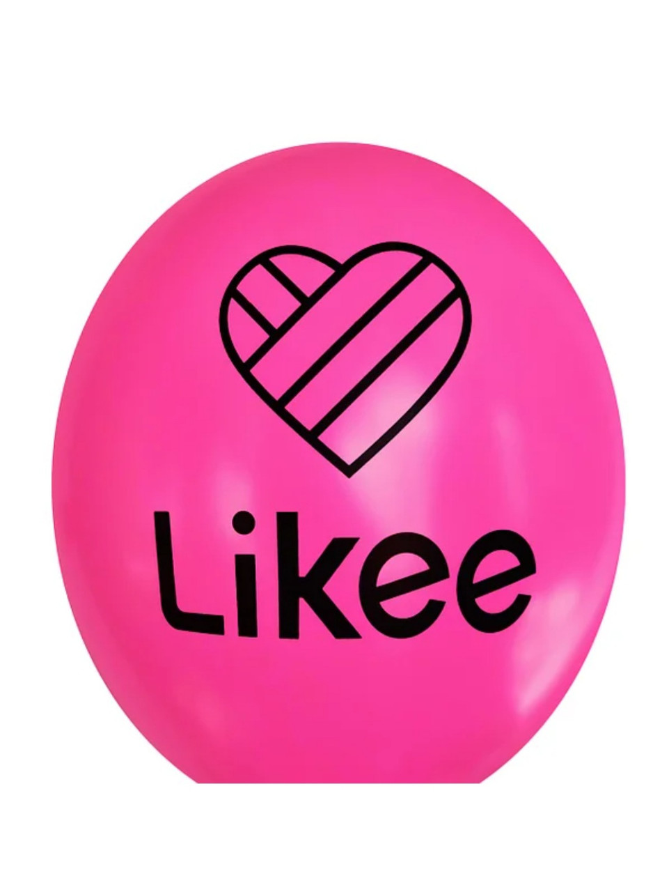 Куля 12" (30 см) Likee / Лайк на фуксії