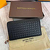Шкіряний клатч Bottega Veneta брендовий гаманець, фото 2