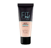 Тональный крем Maybelline New York Fit Me Matte and Poreless Foundation №102 (Fair Ivory)