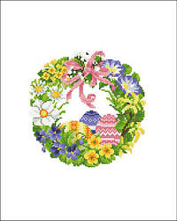 ХВГ-042. Схема для вишивки бісером Великодній рушничок.