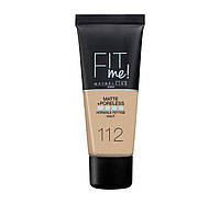 Тональный крем Maybelline New York Fit Me Matte and Poreless Foundation №112 (Soft Beige)