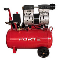 Двухпоршневой безмаслянный компрессор 24 литров Forte COF-24 Электрический 220Вт для СТО, Пескоструя, Покраски