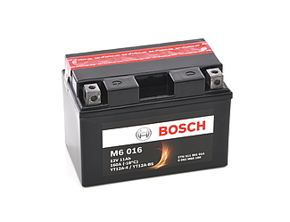 Аккумулятор мото 11 Ah (160A) AGM 12V АКБ BOSCH 0092M60160 YT12A-4 / YT12A-BS