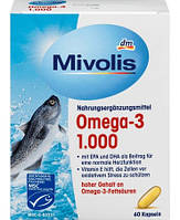 Риб'ячий жир у капсулах Omega-3 1000 мг Mivolis, Німеччина Оригінал