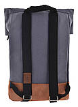 Рюкзак міський YES Roll-top T-72 "Urban grey", фото 5